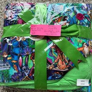 Colorful Zootopia Bamboo Mini Quilt Blanket